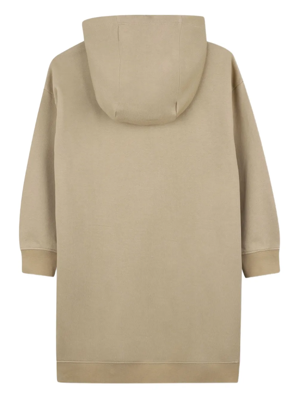 Michael Kors Kids Jurk met capuchon en logo Beige