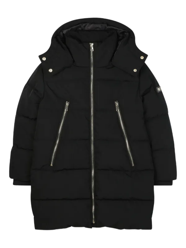 Michael Kors Kids フーデッド パデッドコート | ブラック | FARFETCH JP
