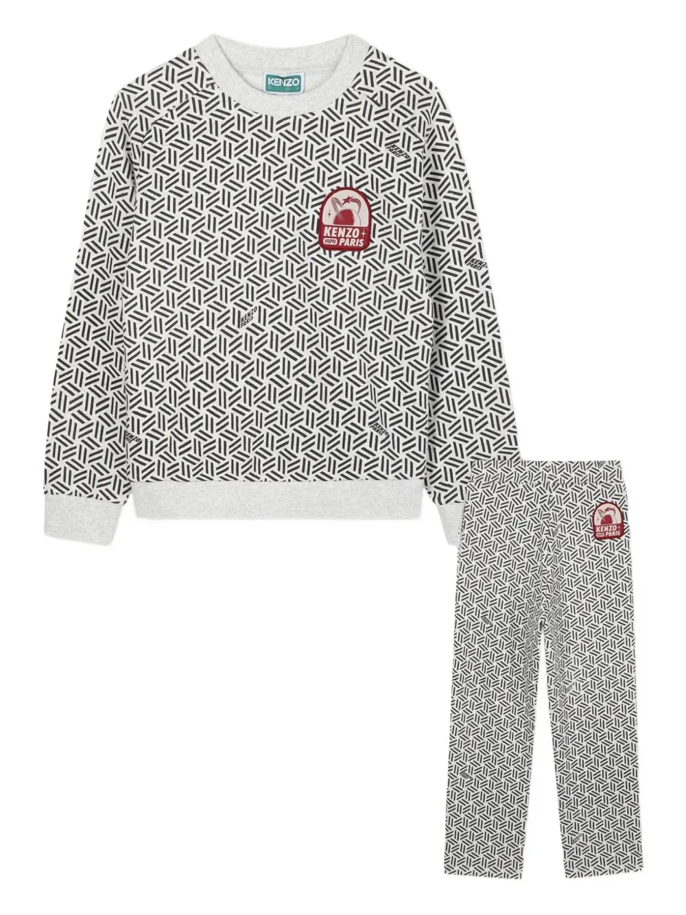 Kenzo Kids Trainingspak met logoprint Grijs
