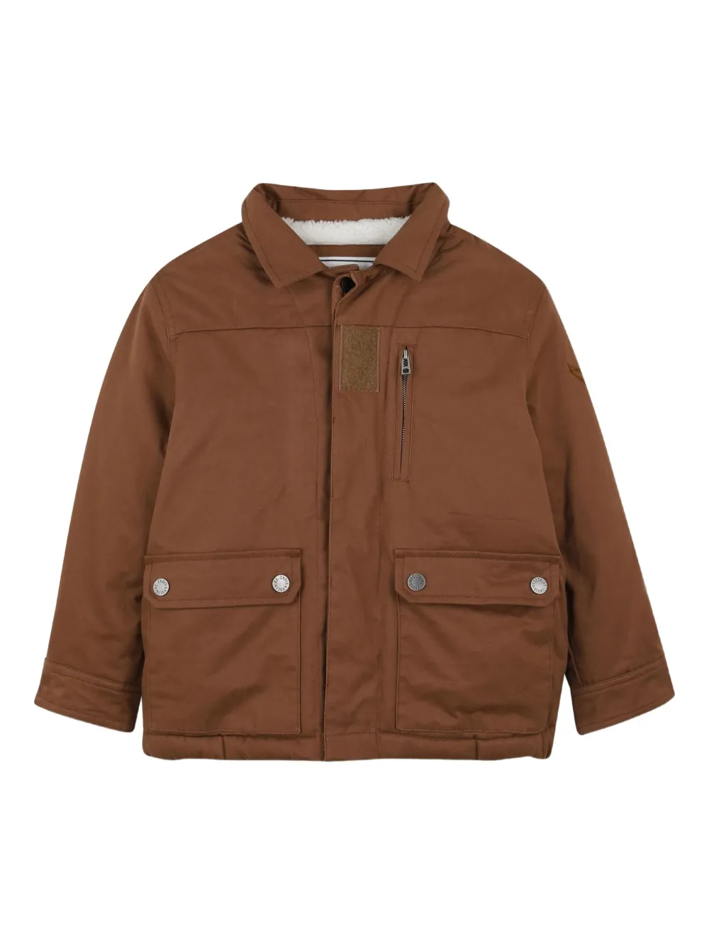 Zadig & Voltaire Kids Jack met capuchon en zakken Bruin