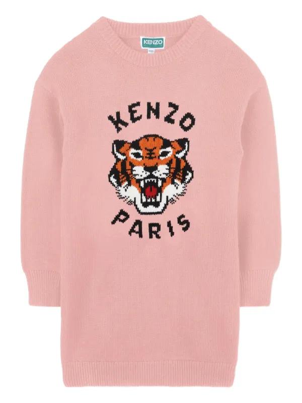 KENZO ワンピース Kenzo Kids タイガー ニットワンピース | FARFETCH JP