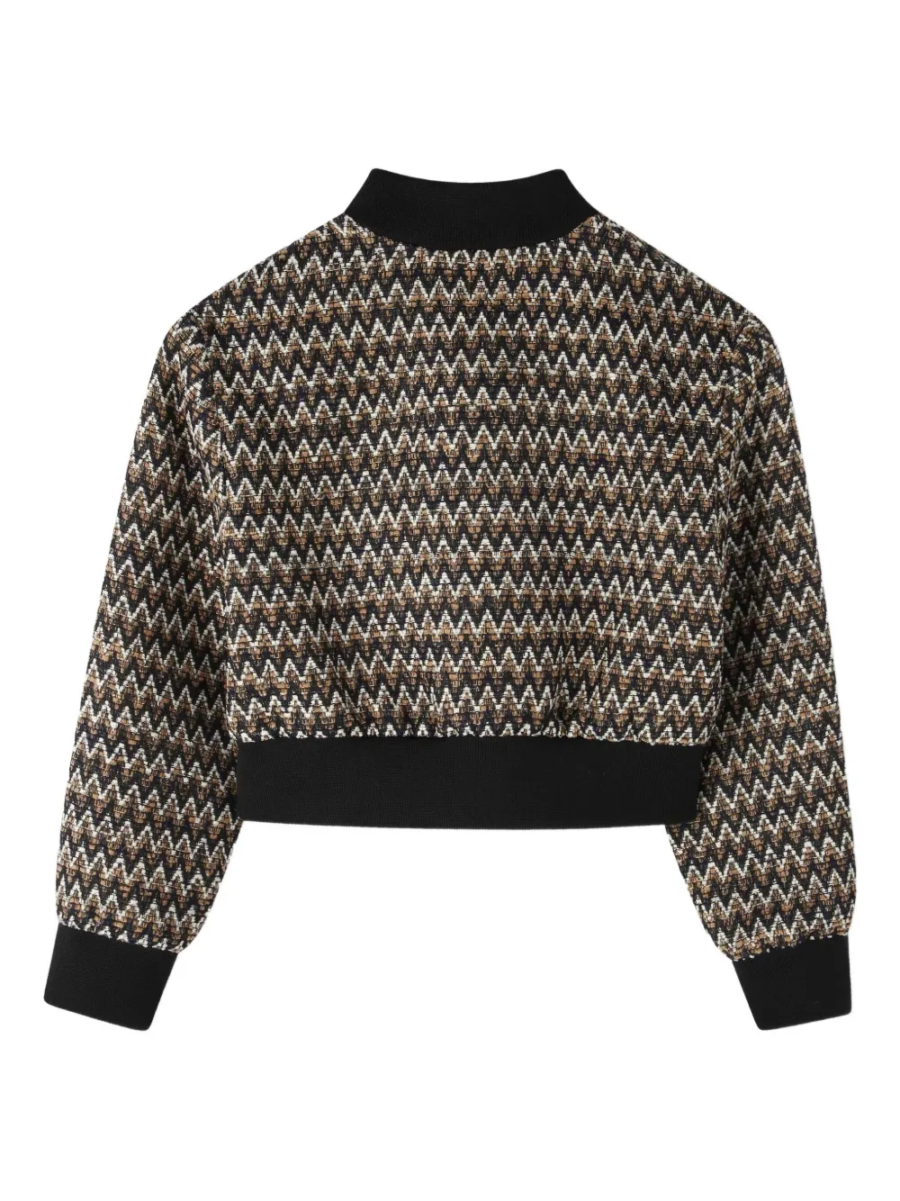 Lanvin Enfant zigzag-patterned bomber jacket | Girls Bomber Jackets | Image 2