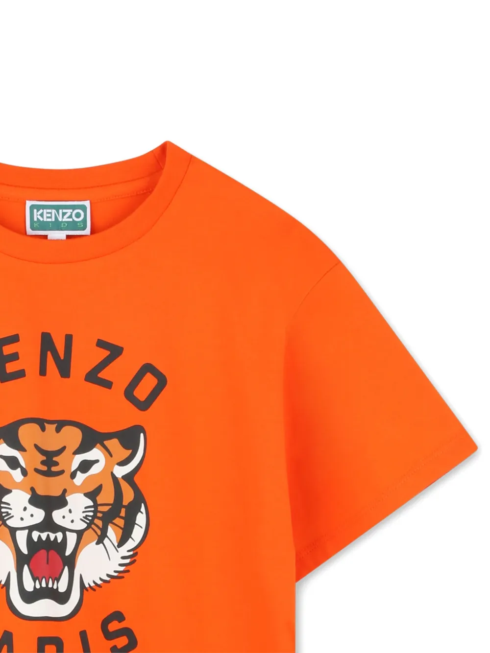 Kenzo Kids T-shirt met tijgerprint Oranje