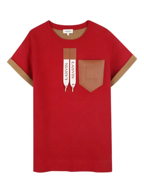 Lanvin Enfant colourblock pocket dress