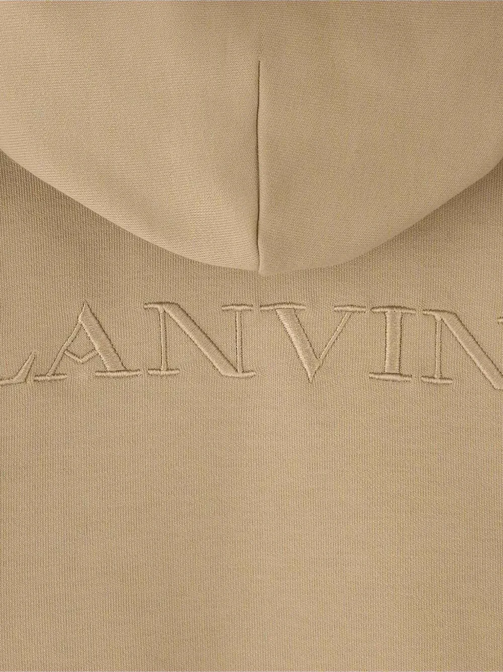 Lanvin Enfant Hoodie met rits Beige