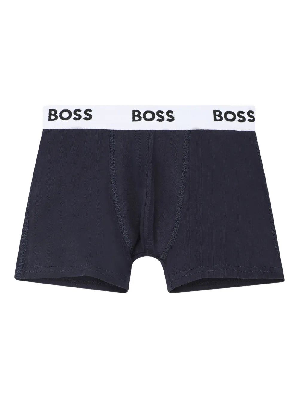 BOSS Kidswear Drie boxershorts met logoband Blauw