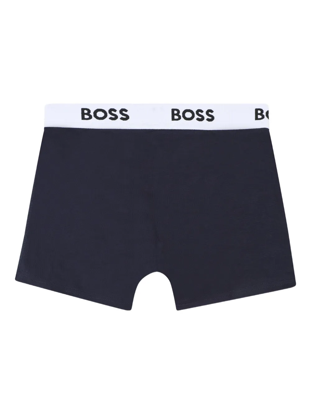 BOSS Kidswear Drie boxershorts met logoband Blauw