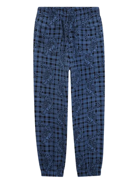 Kenzo Kids بنطال رياضي كاروهات بطبعة نمر