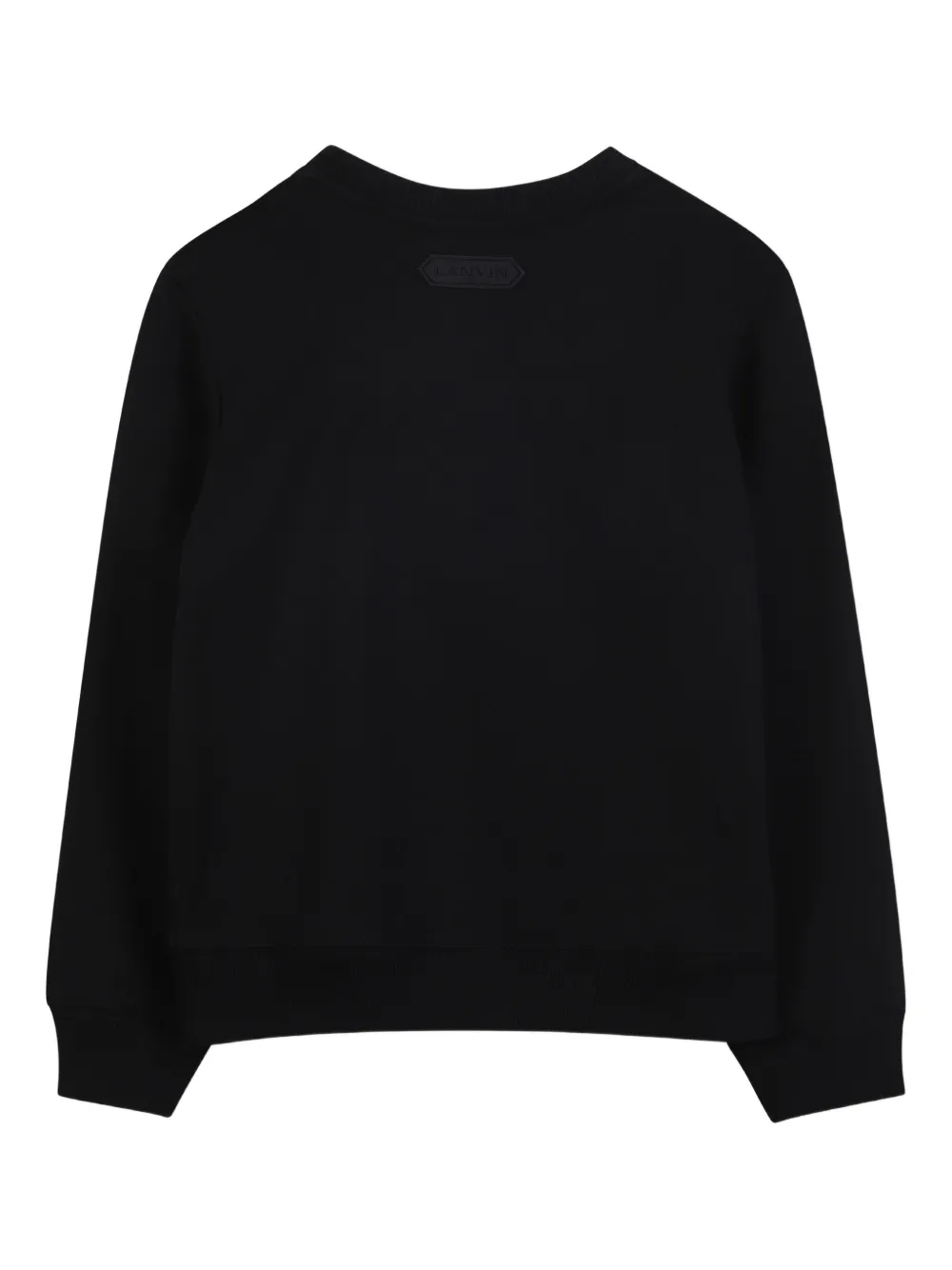 Lanvin Enfant Sweater met logo Zwart
