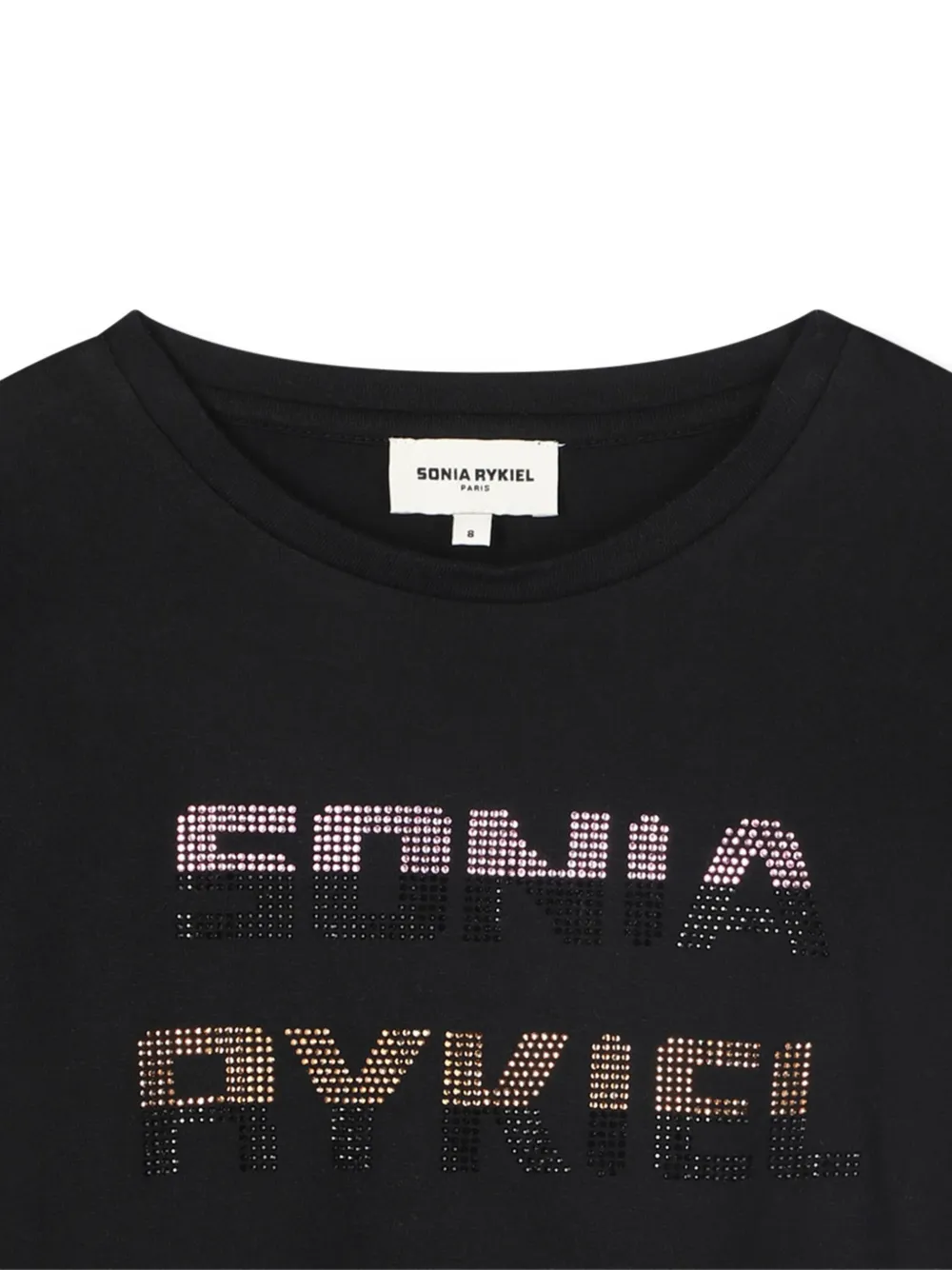 SONIA RYKIEL ENFANT T-shirt met stras Zwart