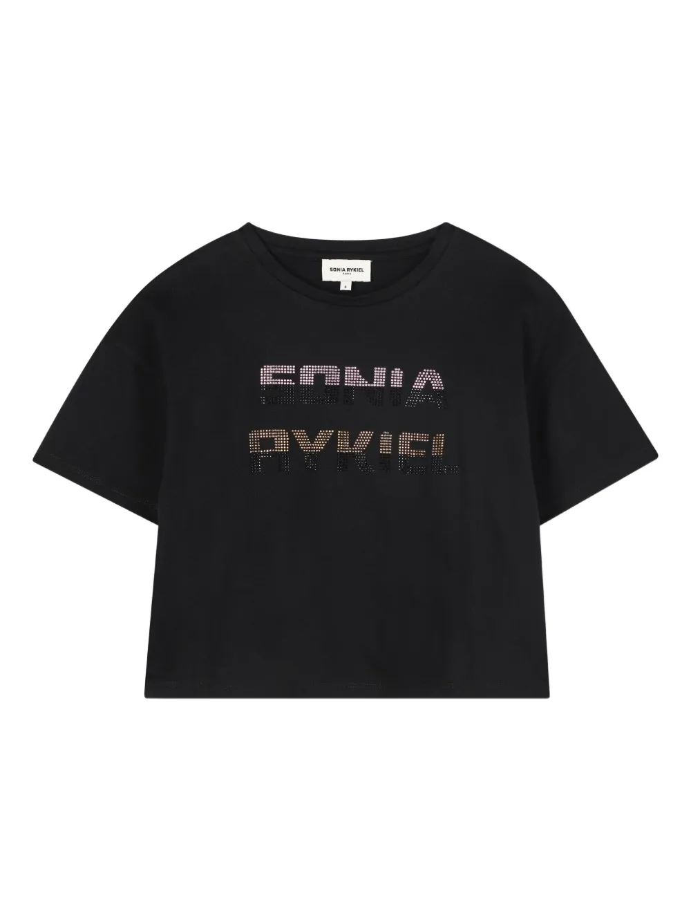 SONIA RYKIEL ENFANT T-shirt met stras Zwart