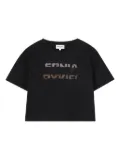 SONIA RYKIEL ENFANT rhinestone-embellished graphic T-shirt - Black