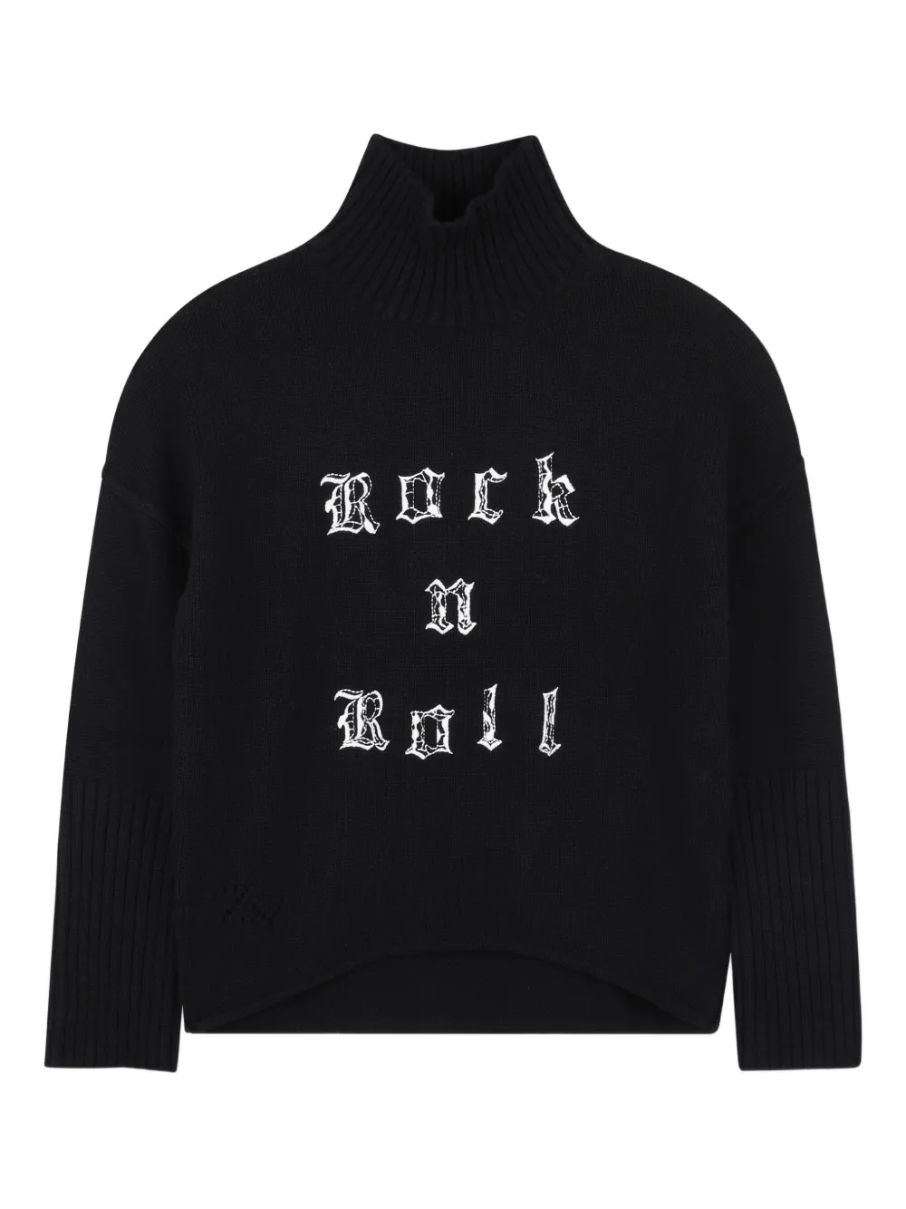 Zadig & Voltaire Kids Trui met hoge hals Zwart
