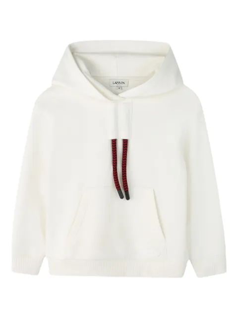 Lanvin Enfant logo-embroidered hoodie