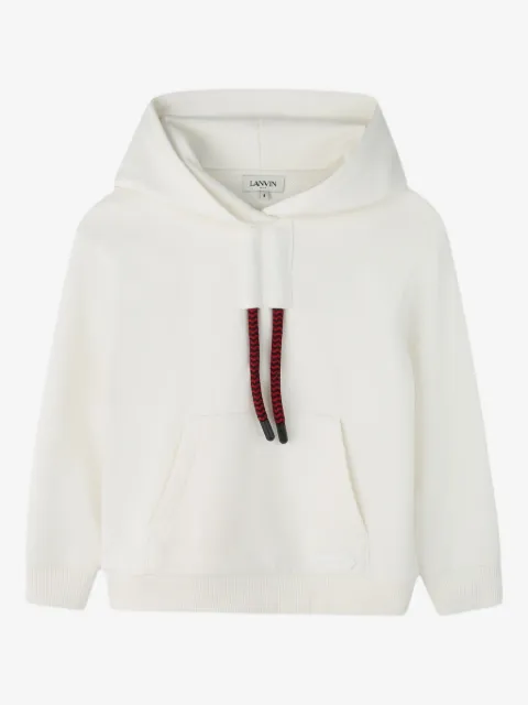 Lanvin Enfant logo-embroidered hoodie