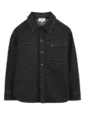 Lanvin Enfant zigzag-patterned shirt - Black