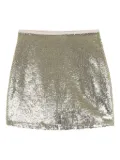 Michael Kors Kids sequin-embellished mini skirt - Gold