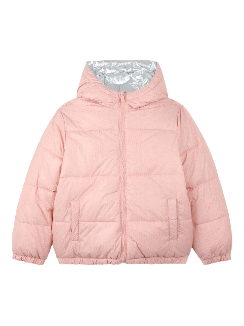 Kenzo Kids Gewatteerd jack met capuchon Roze