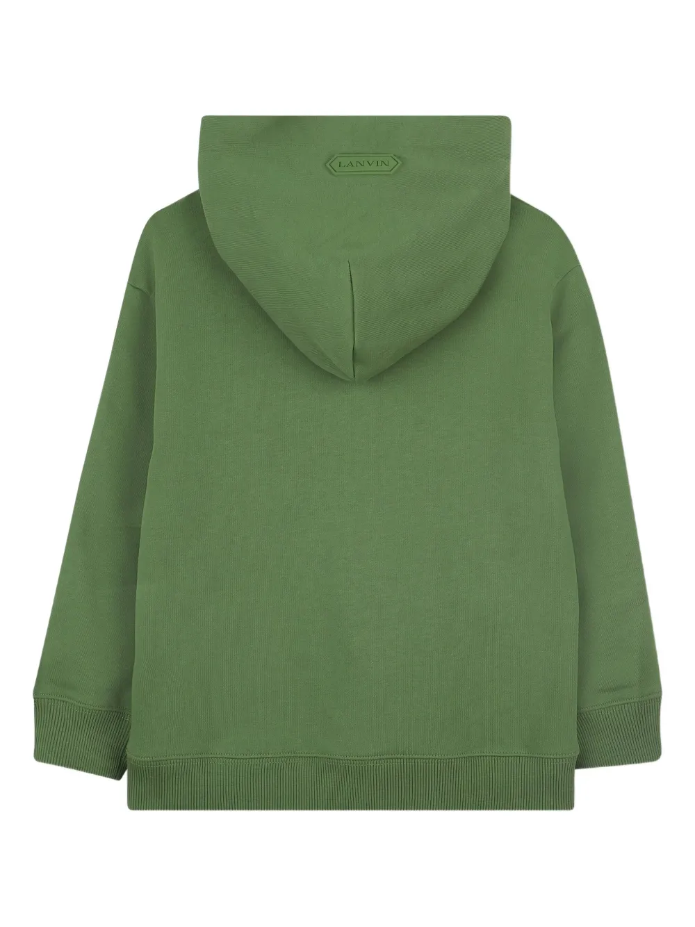 Lanvin Enfant Hoodie met geborduurd logo Groen