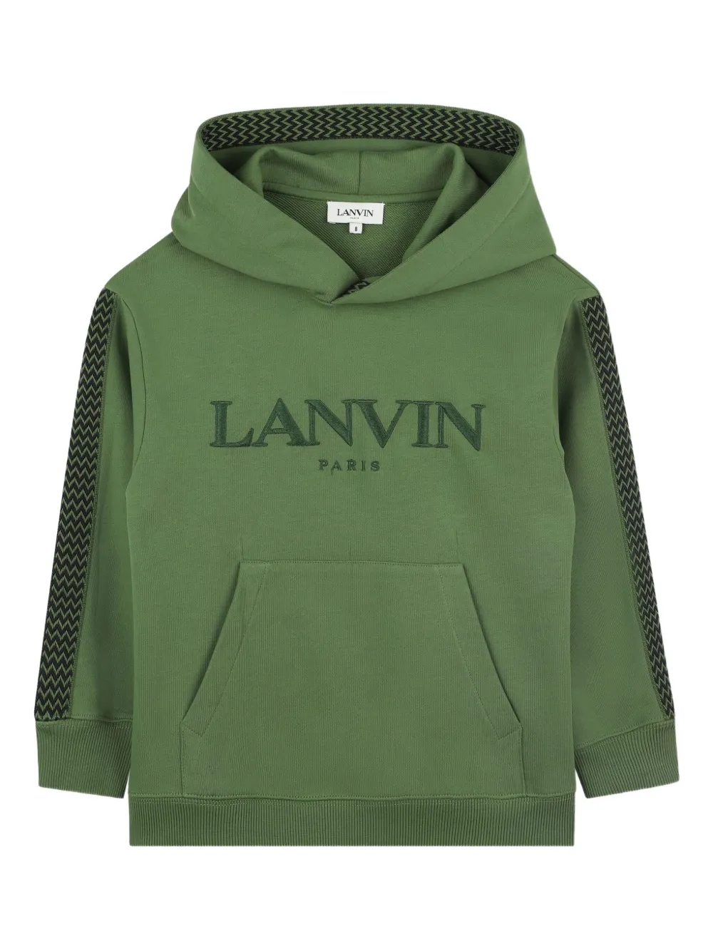 Lanvin Enfant Hoodie met geborduurd logo Groen