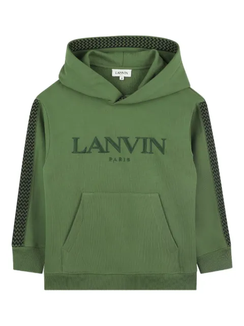 Lanvin Enfant logo-embroidered hoodie