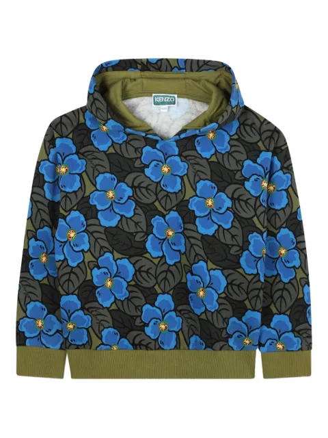 Kenzo Kids floral-print hoodie