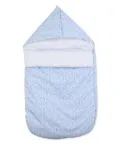 Kenzo Kids geometric-print sleeping bag - Blue