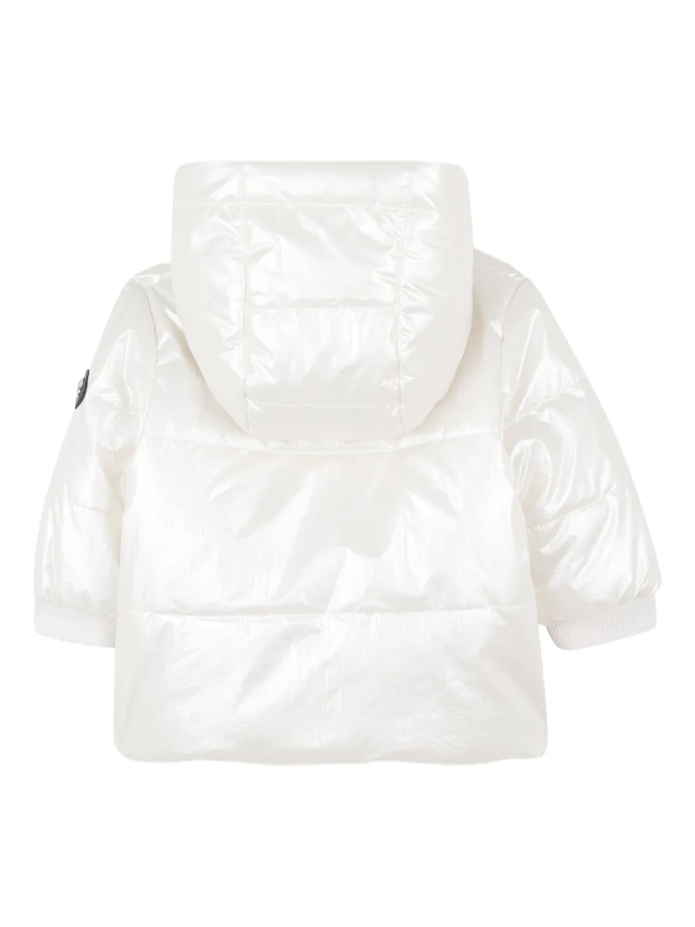 Michael Kors Kids Gewatteerd jack met capuchon Beige
