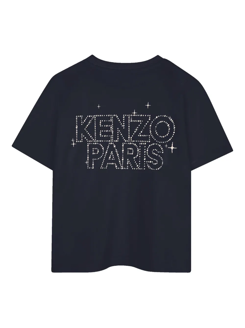 Kenzo Kids T-shirt verfraaid met logo Blauw