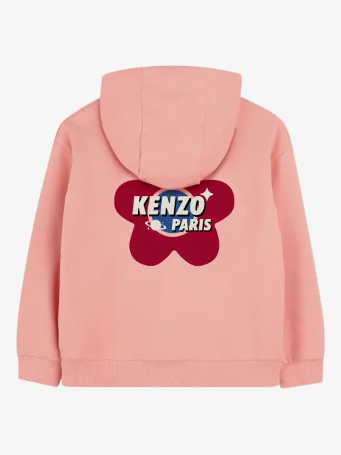 Kenzo Kids hoodie con estampado floral