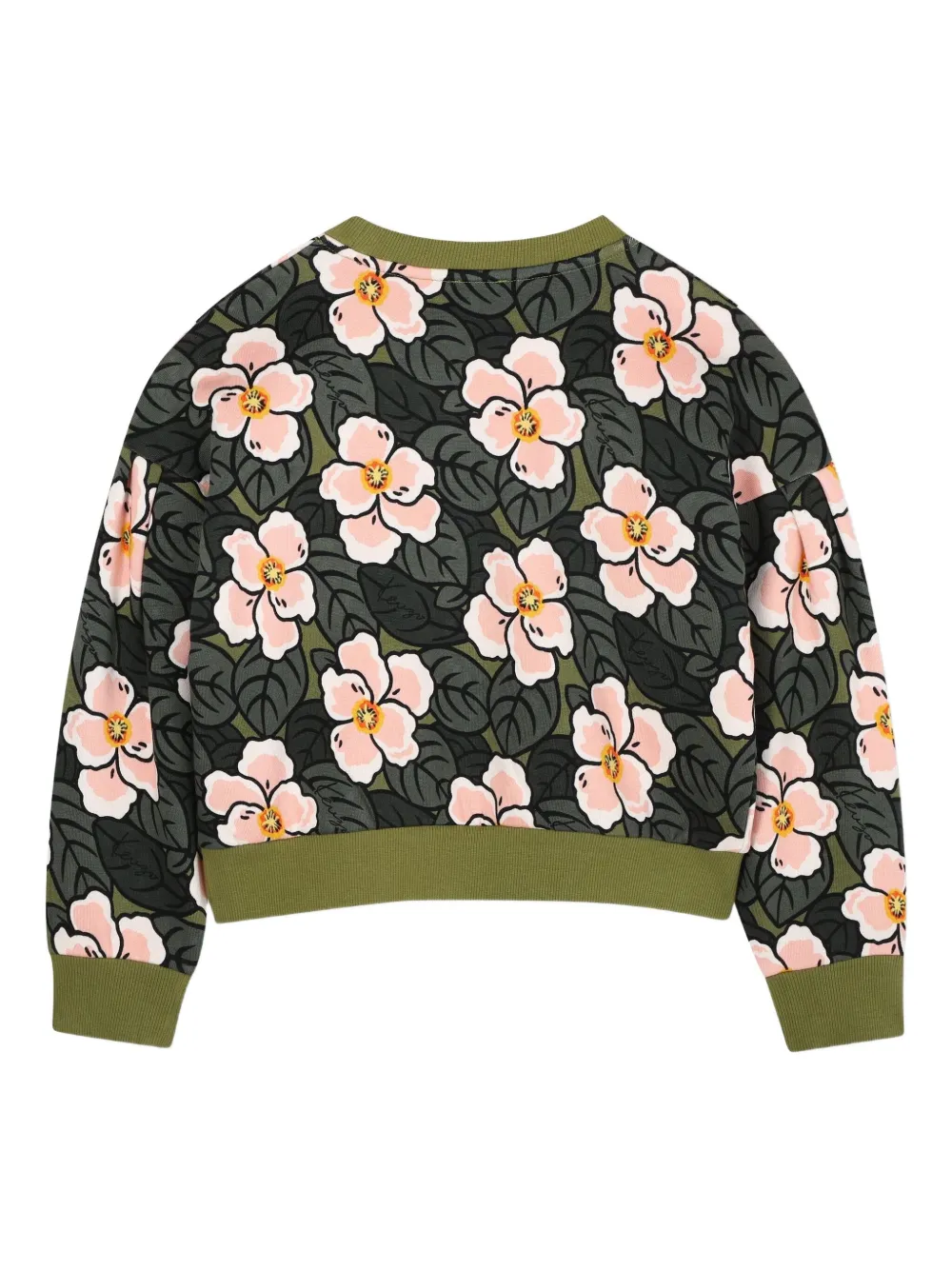 Kenzo Kids Sweater met bloemenprint Groen