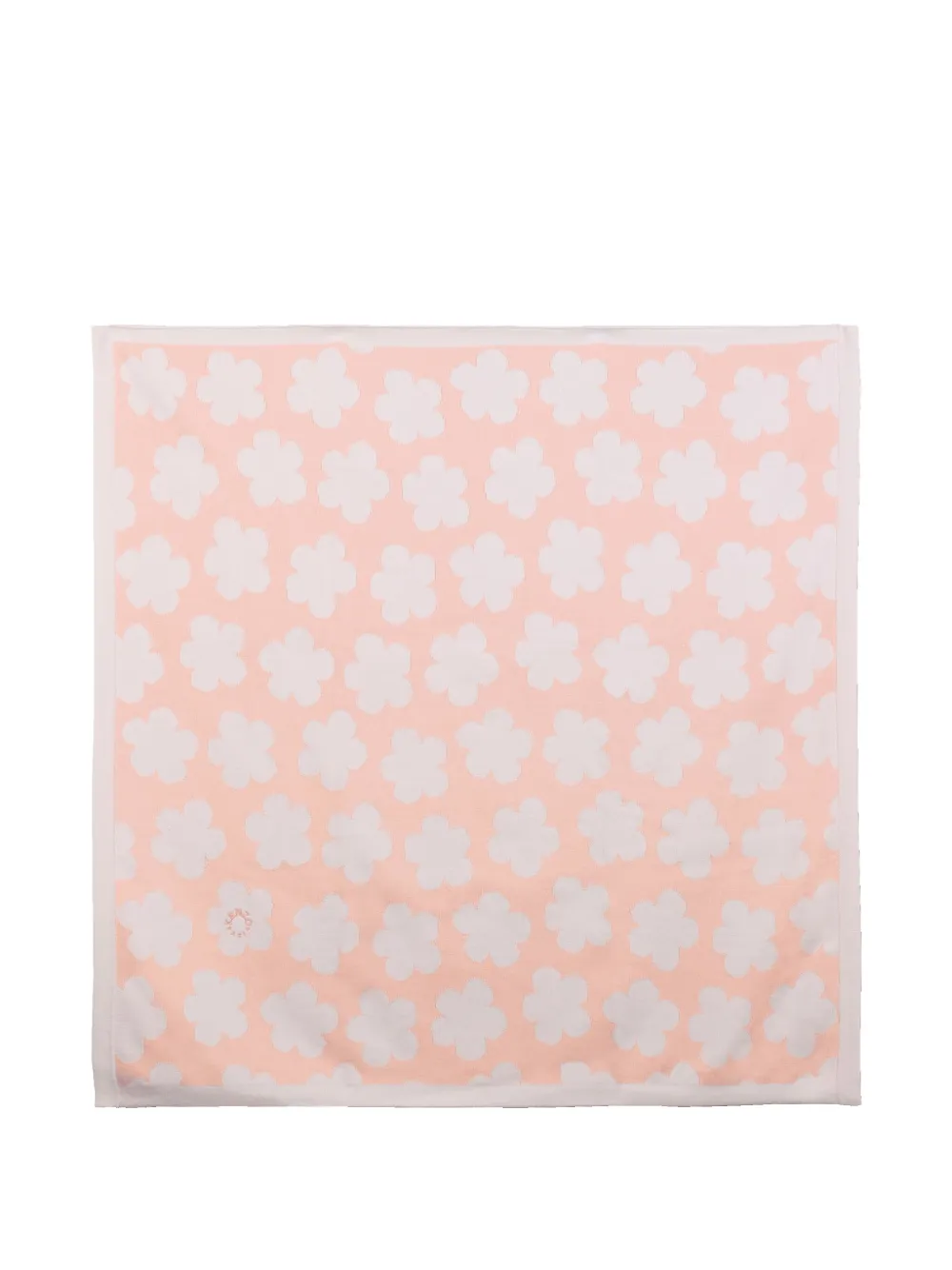 Kenzo Kids Vierkante deken met bloe -jacquard Roze