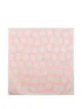Kenzo Kids floral-jacquard square blanket - Pink