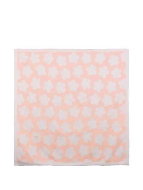 Kenzo Kids floral-jacquard square blanket