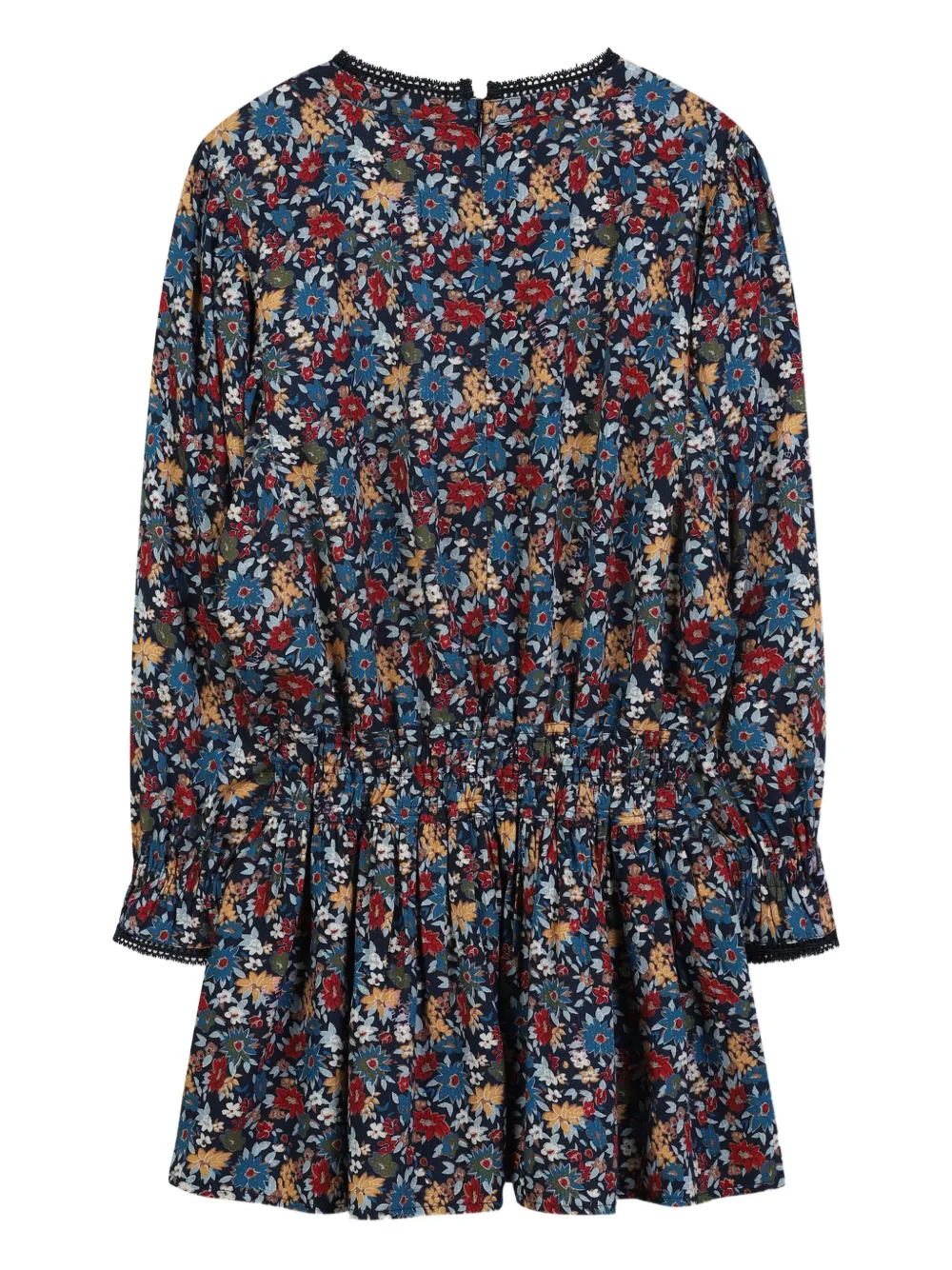 Zadig & Voltaire Kids Jurk met bloemenprint Blauw