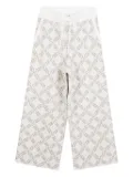 Michael Kors Kids monogram-print track pants - White