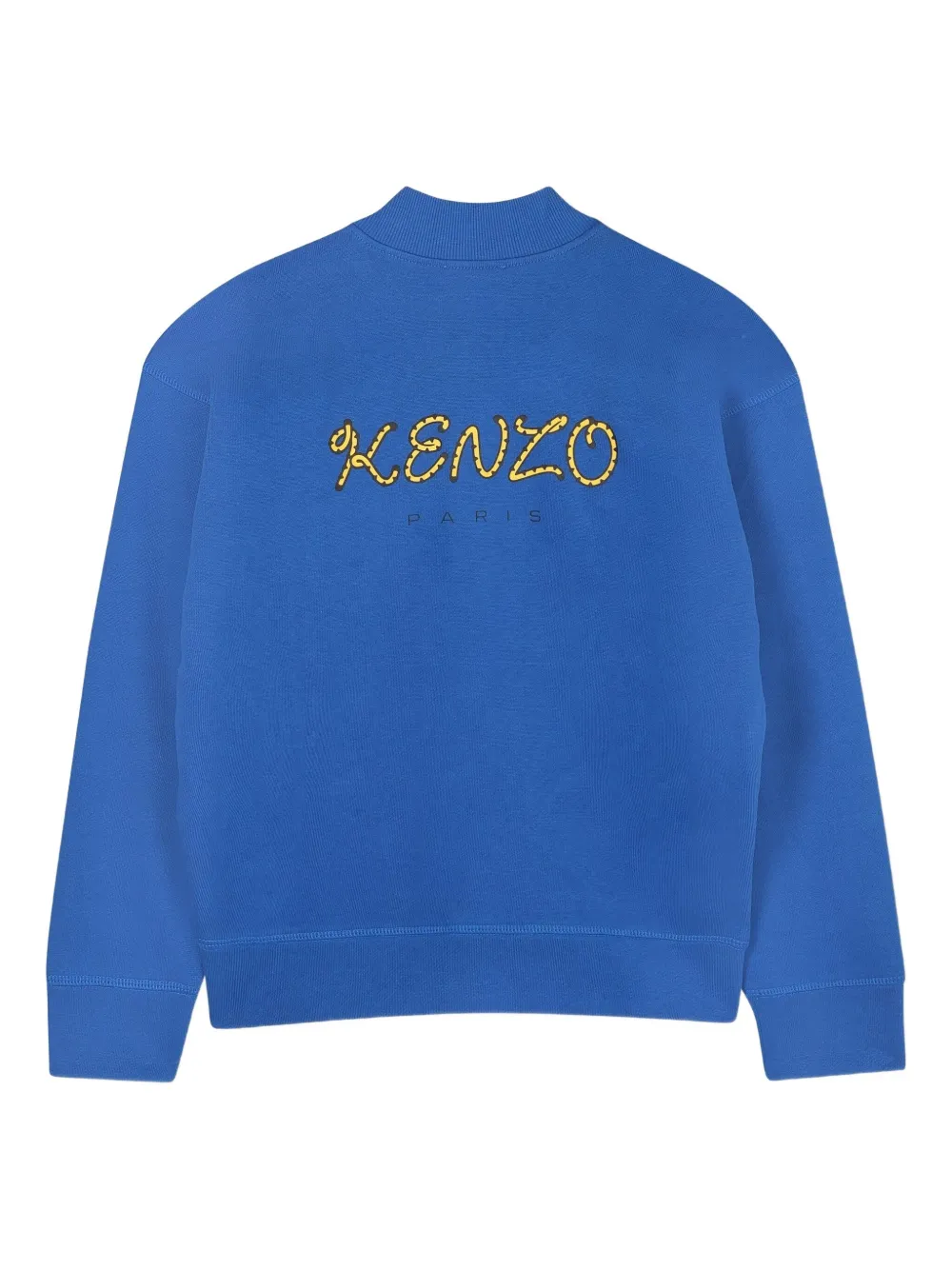 Kenzo Kids Sweater met geborduurde tijger Blauw