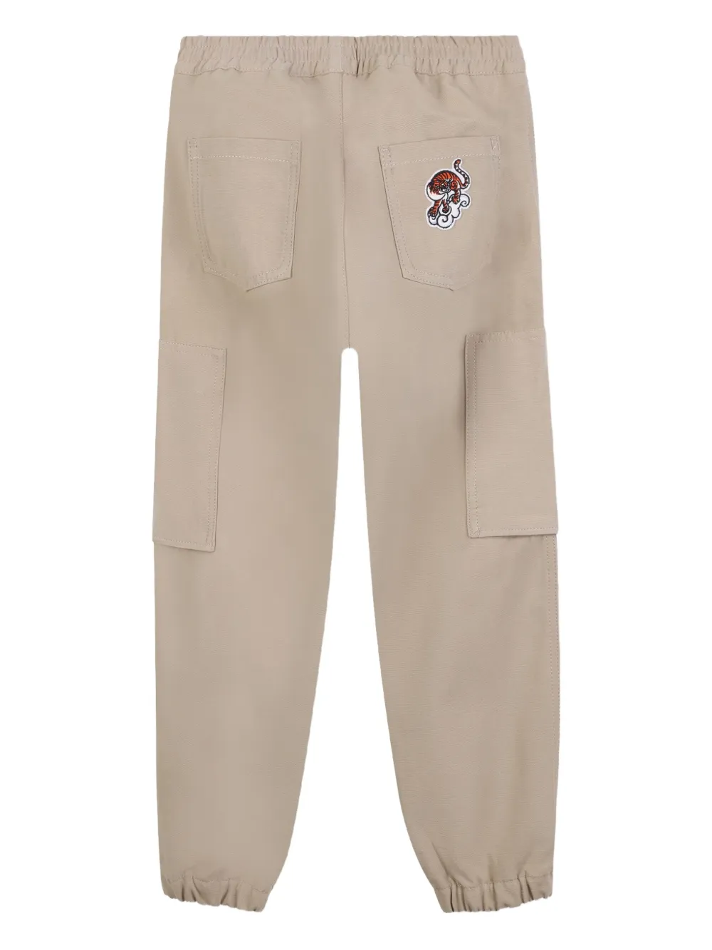 Kenzo Kids Cargo broek met logo Beige