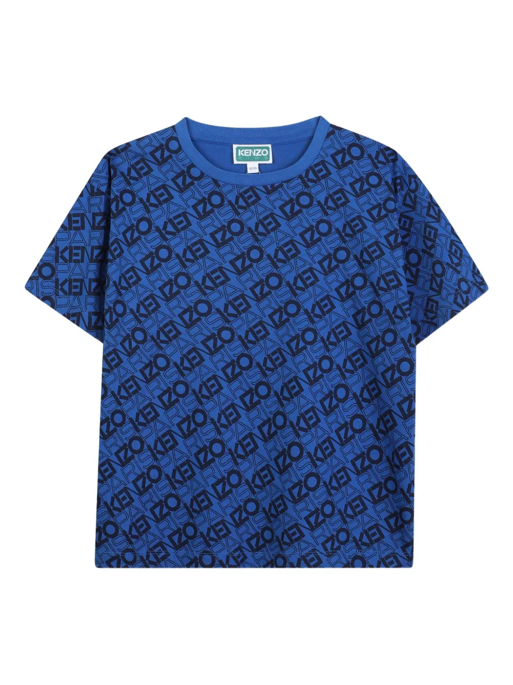 Kenzo Kids T-shirt met logoprint Blauw