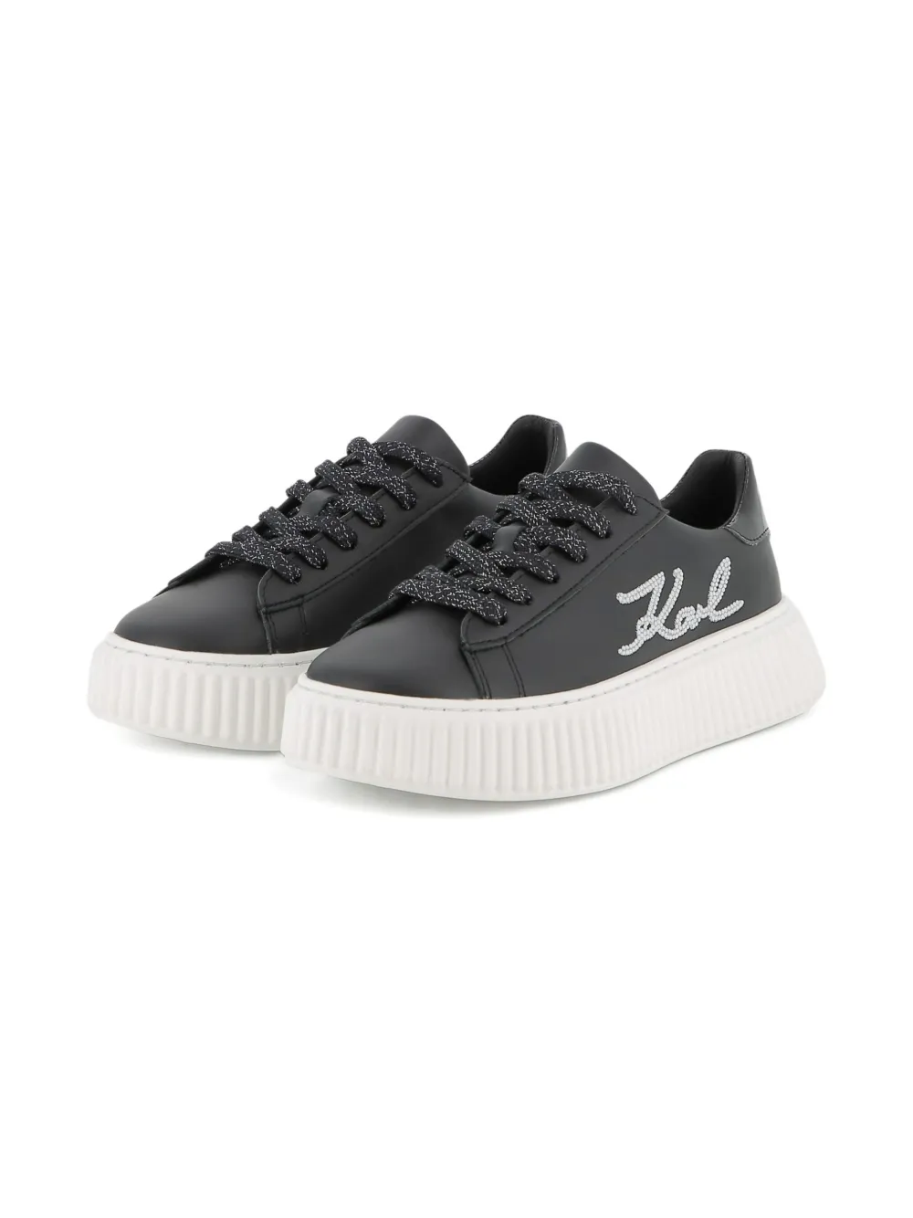 Karl Lagerfeld Kids rhinestone-embellished sneakers | Girls Shoes | Image 2