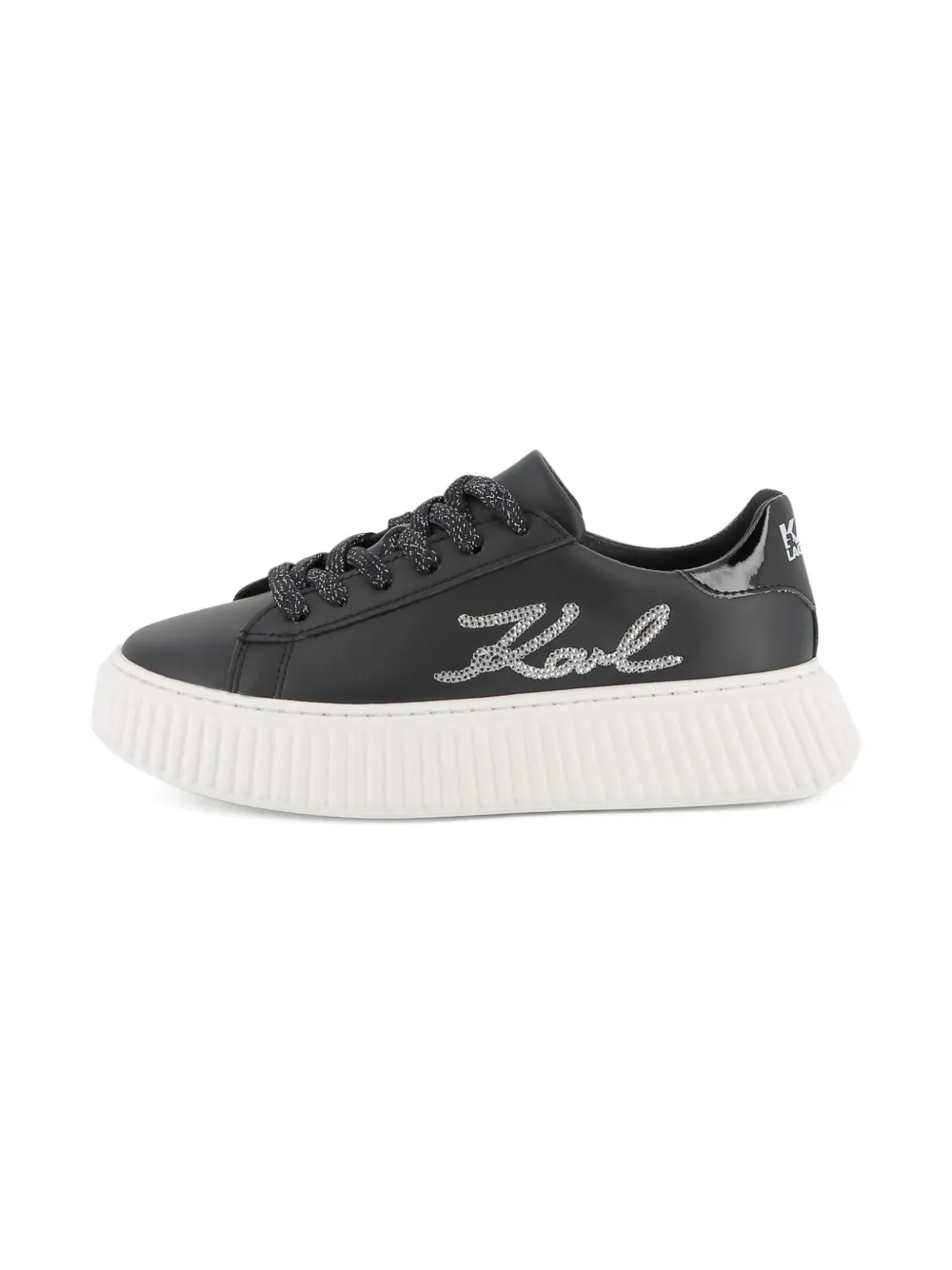 Karl Lagerfeld Kids rhinestone-embellished sneakers Black