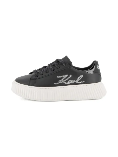 Karl Lagerfeld Kids rhinestone-embellished sneakers