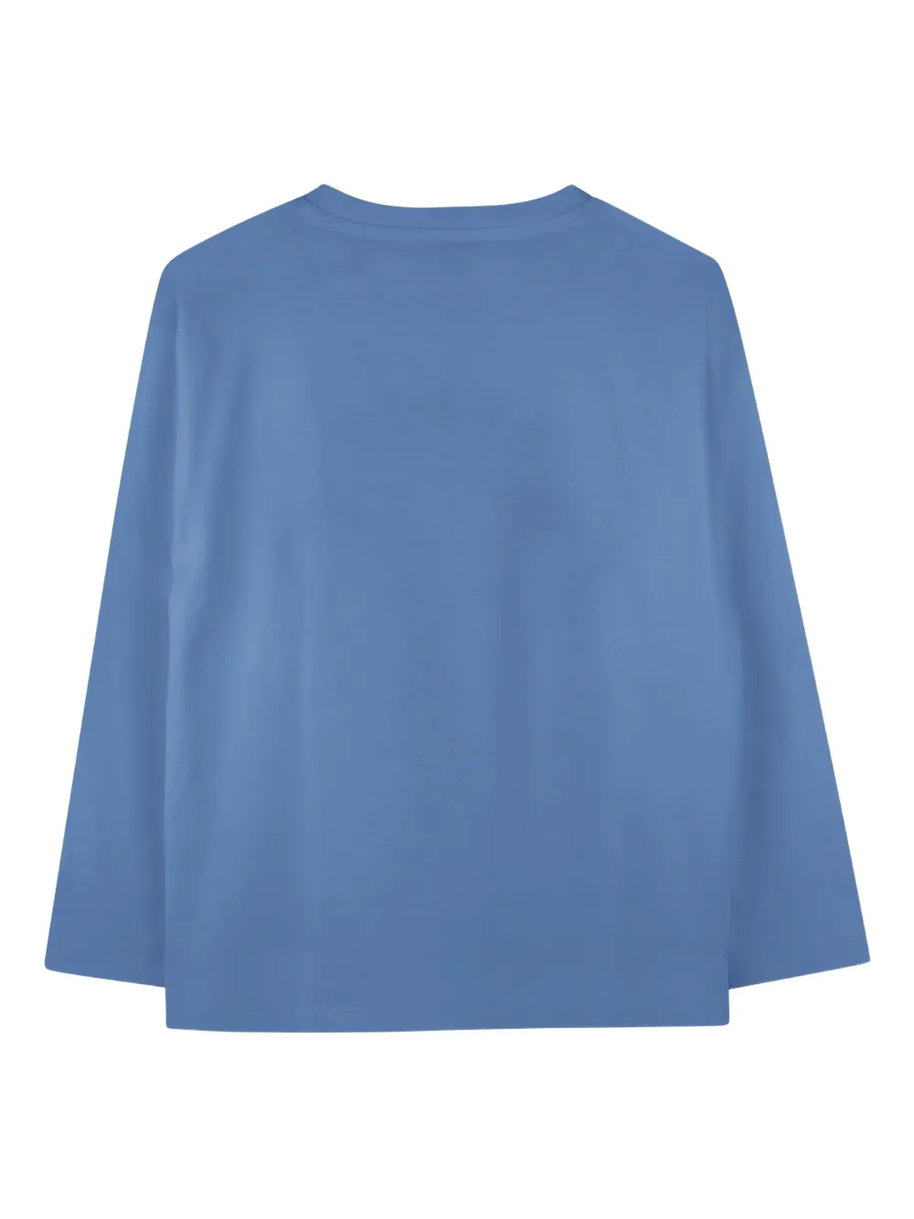 Kenzo Kids T-shirt met lange mouwen en olifantprint Blauw