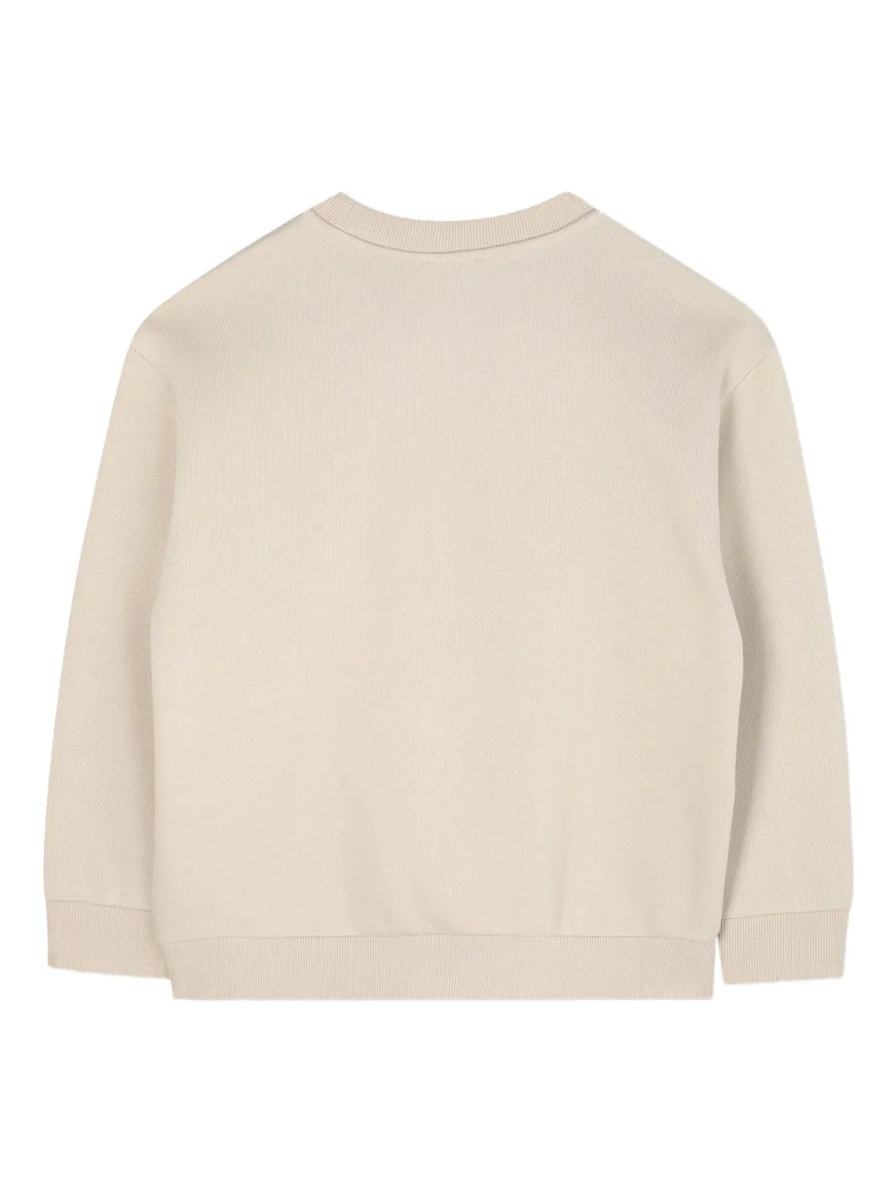 Kenzo Kids Sweater met Tiger-borduurwerk en ronde hals Beige