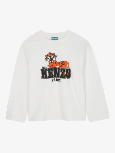 Kenzo Kids playera con tigre estampado