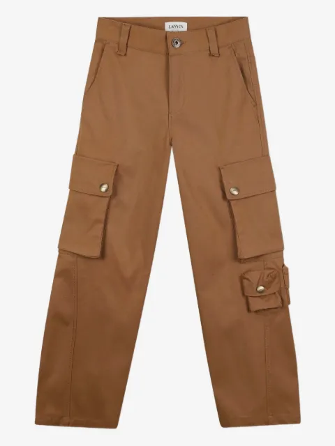 Lanvin Enfant pantalon à logo brodé