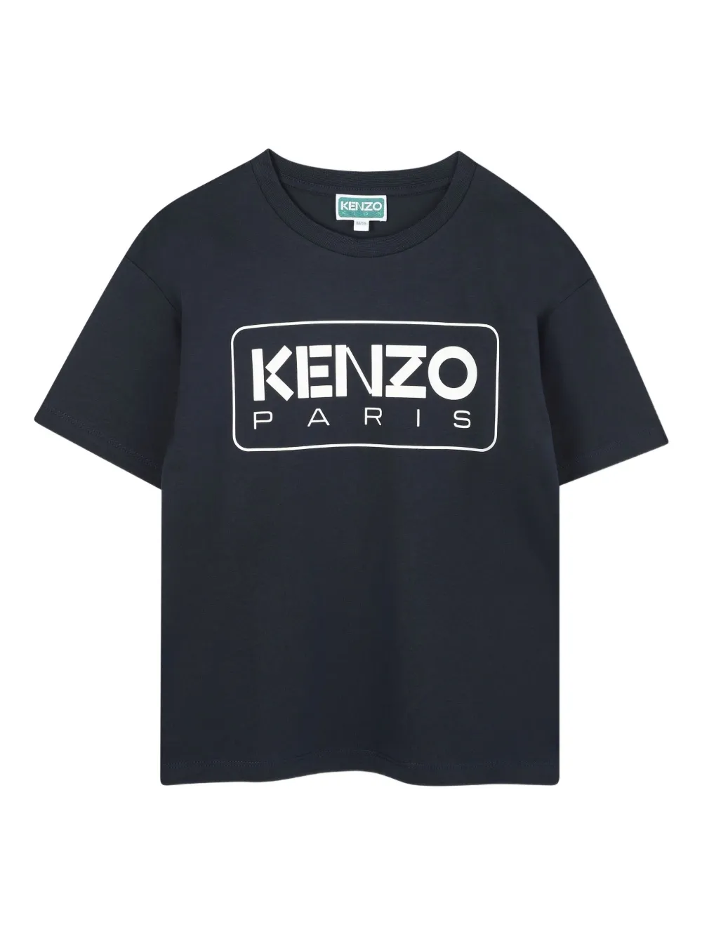 Kenzo Kids logo-print cotton T-shirt | Blue | Image 1