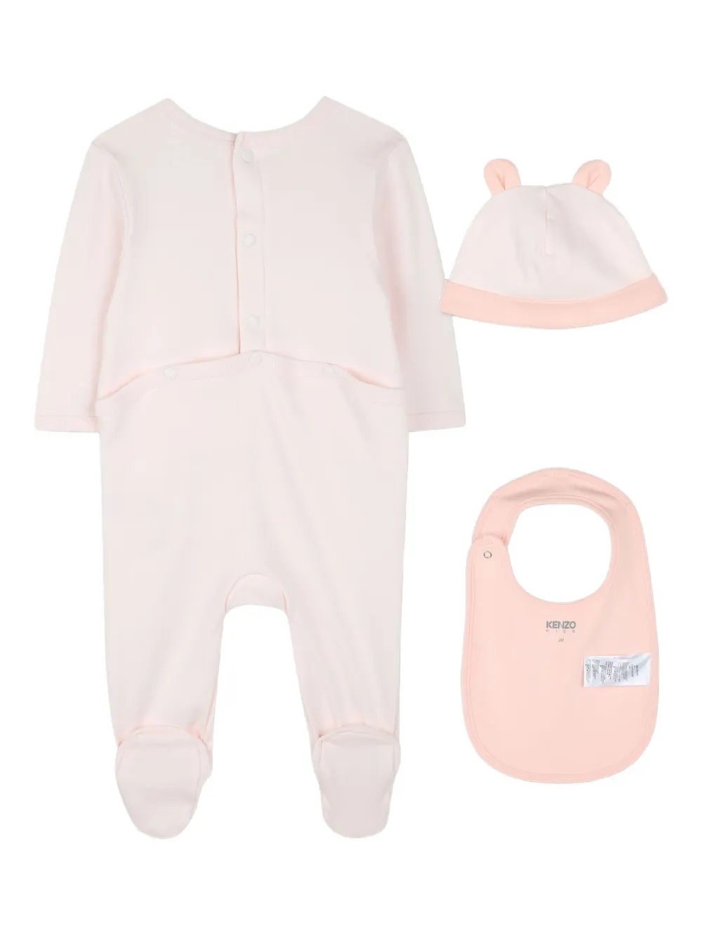 Kenzo Kids Romper met olifantprint Wit