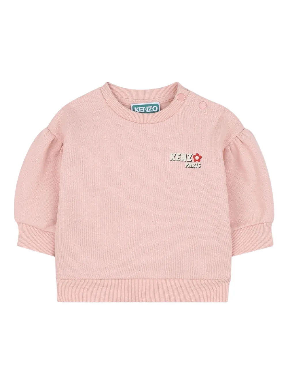 Kenzo Kids Trainingspak met pofmouwen en logoprint Roze