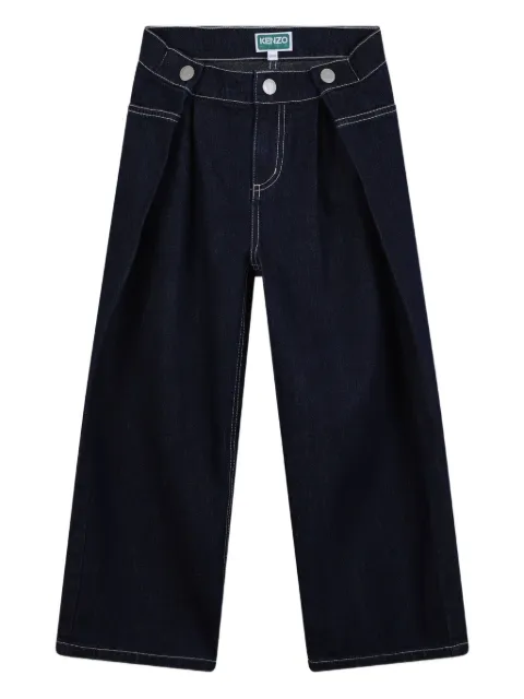 Kenzo Kids pleat-detailed jeans